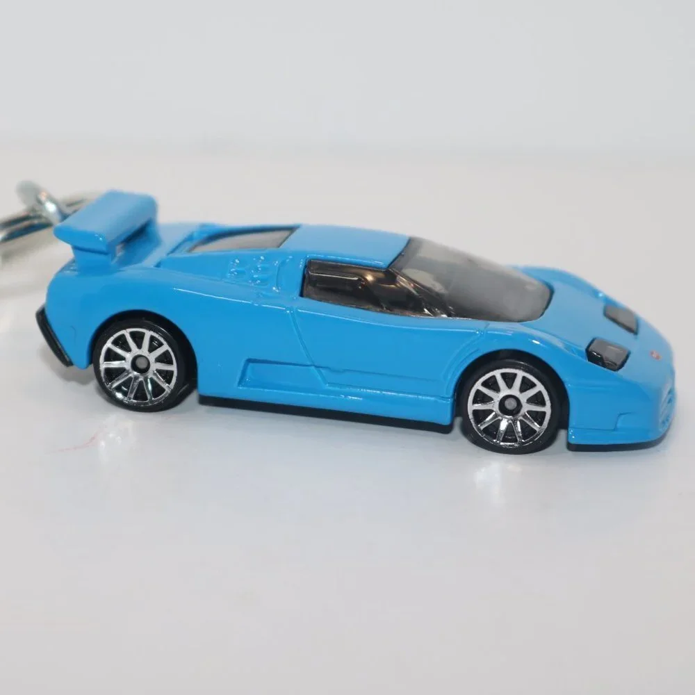 Hot Wheels Exotics 1994 Bugatti EB110 SS CUSTOM keychain